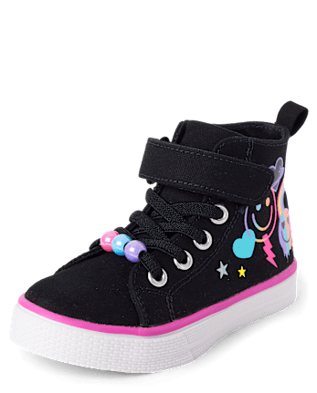 Toddler Girls Doodle High Top Sneakers