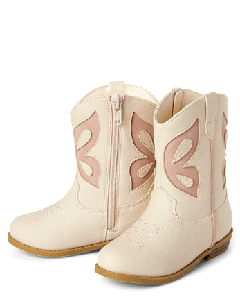Toddler Girls Butterfly Cowgirl Boots
