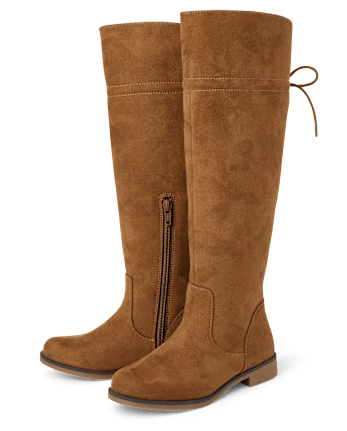 Girls Bow Over The Knee Boots