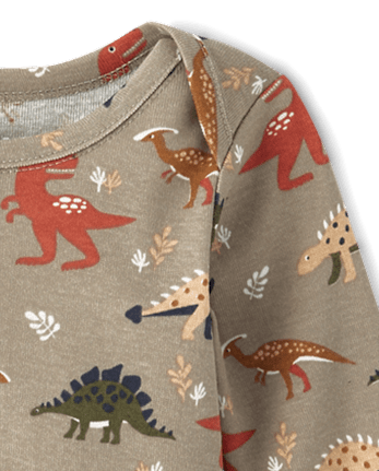 Lot de 4 bodies dinosaures pour bébé garçon