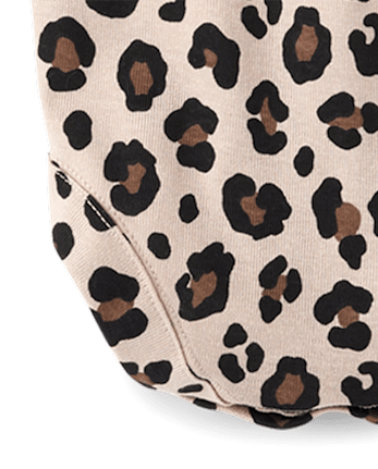 Baby Girls Leopard Bodysuit 4-Pack