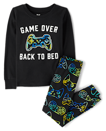 Boys Glow Gamer Snug Fit Cotton Pajamas
