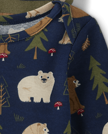 Body bébé garçon ours (lot de 4)