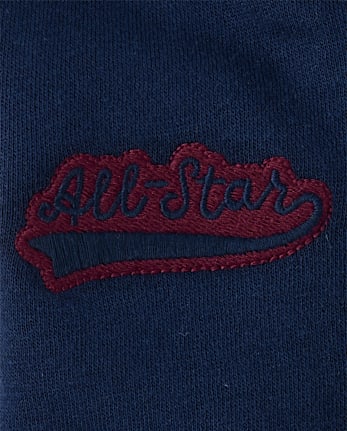 Baby Boys Embroidered Varsity 3-Piece Playwear Set