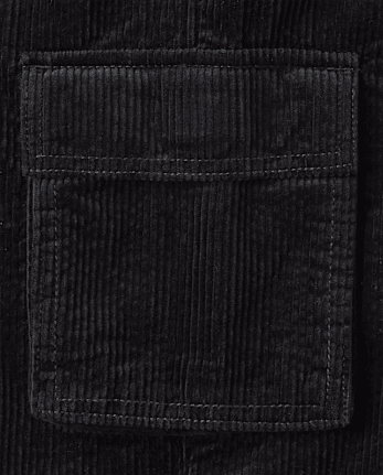 Kids Corduroy Wide Leg Cargo Pants
