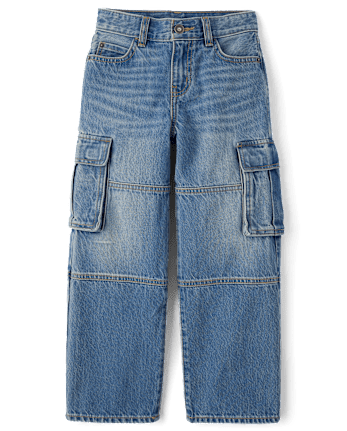 Kids Baggy Cargo Jeans