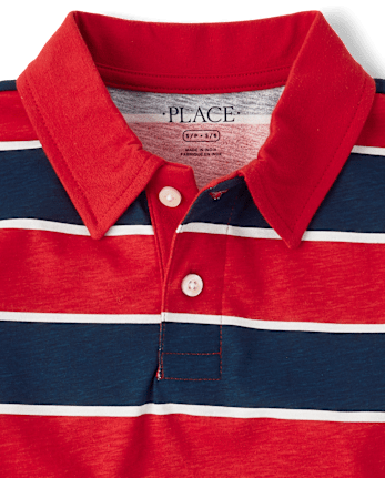 Boys Striped Polo