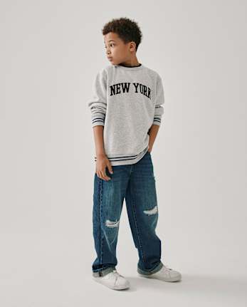 Jean baggy déchiré pour enfants