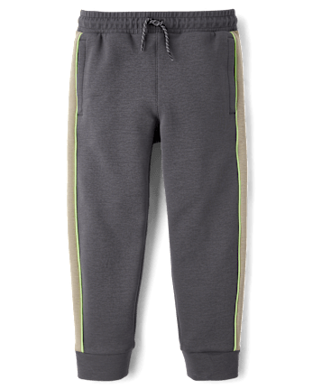 Boys Side Stripe Scuba Loose Jogger Pants