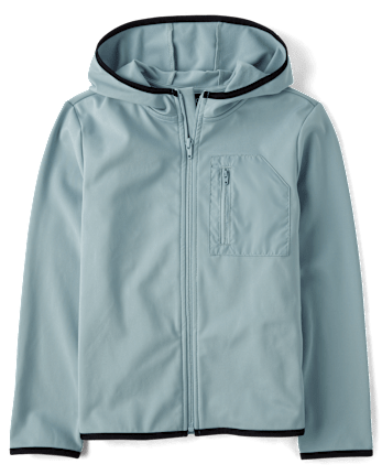 Boys Cozy Tech Zip Up Hoodie