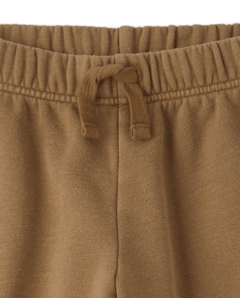 Pantalon cargo ample en polaire teint en pièce pour enfant