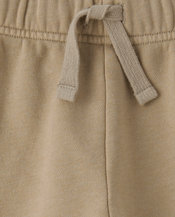 Boys Garment Dyed Premium Fleece Loose Cargo Pants