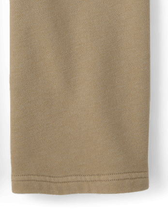 Boys Garment Dyed Premium Fleece Loose Cargo Pants