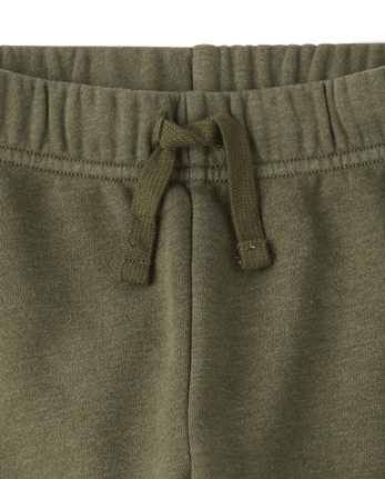 Boys Garment Dyed Premium Fleece Loose Cargo Pants