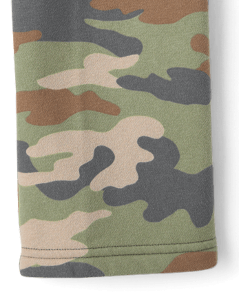 Boys Garment Dyed Premium Fleece Loose Cargo Pants