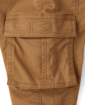 Boys Stretch Pull On Cargo Jogger Pants