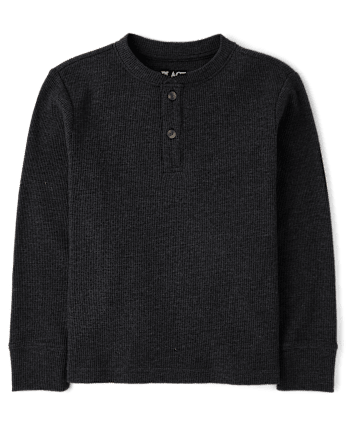 Boys Thermal Henley Top