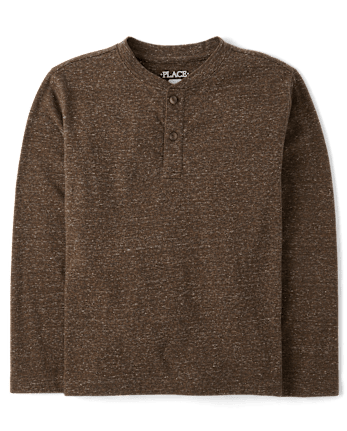 Haut Henley chiné pour garçon