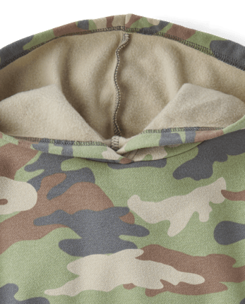 Sweat à capuche en polaire camouflage de qualité supérieure pour enfants