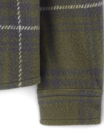 Chemise boutonnée en tricot confortable et luxueuse à carreaux pour bébé et tout-petit