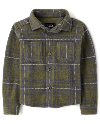 Baby And Toddler Plaid Knit Button Up Shirt
