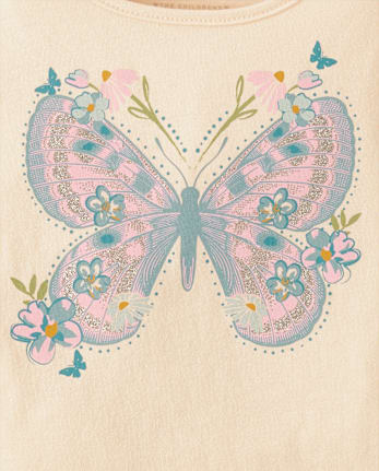 Toddler Girls Butterfly Top 4-Pack