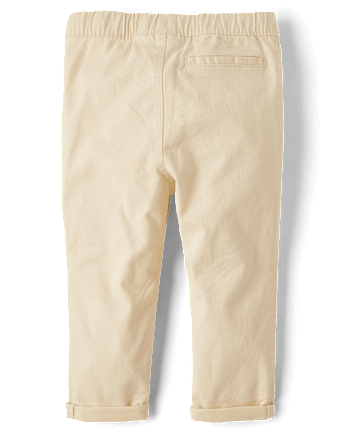 Baby And Toddler Roll Cuff Pull On Chino Pants