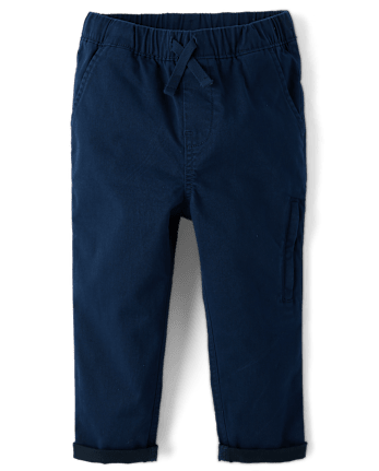 Baby And Toddler Roll Cuff Pull On Chino Pants