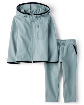 Baby And Toddler Boys Cozy Tech 2-Piece Outfit Set