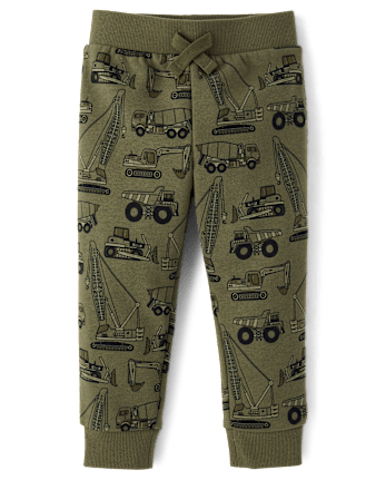Baby And Toddler Boys Print Premium Fleece Jogger Pants