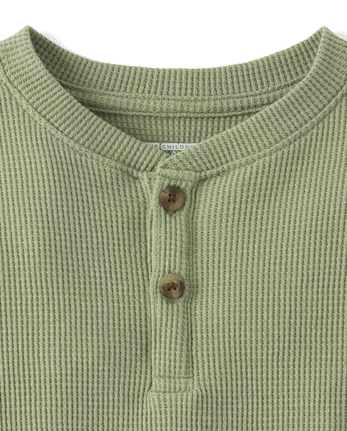 Haut Henley thermique pour bébés et petits garçons