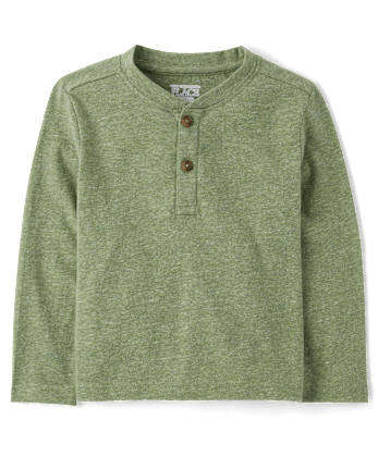 Baby And Toddler Boys Marled Henley Top