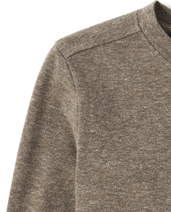 Haut Henley chiné pour bébés et tout-petits garçons