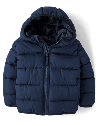 Toddler Boys Hooded Puffer Jacket