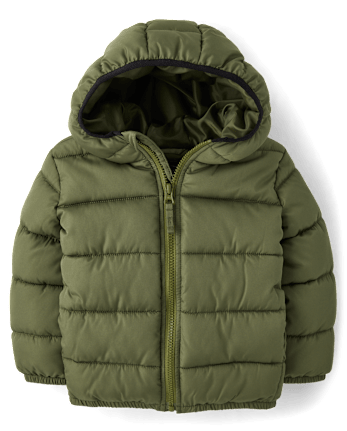 Toddler Boys Hooded Puffer Jacket