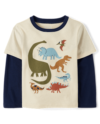 Baby And Toddler Boys Graphic Layered Top