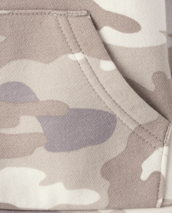 Sweat à capuche en polaire premium camouflage pour bébés et petits garçons
