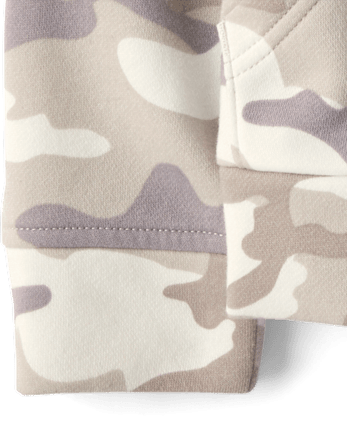 Sweat à capuche en polaire premium camouflage pour bébés et petits garçons