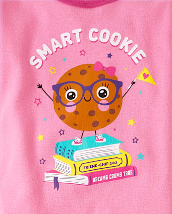 Baby And Toddler Girls Smart Cookie Snug Fit Cotton Pajamas