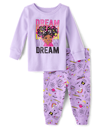 Baby And Toddler Girls Dream Snug Fit Cotton Pajamas