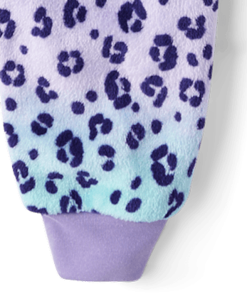 Pyjama une pièce léopard pour fille - Polaire douce
