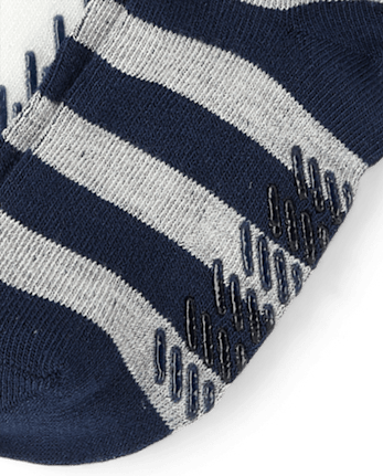 Toddler Boys Striped Ankle Socks 10-Pack