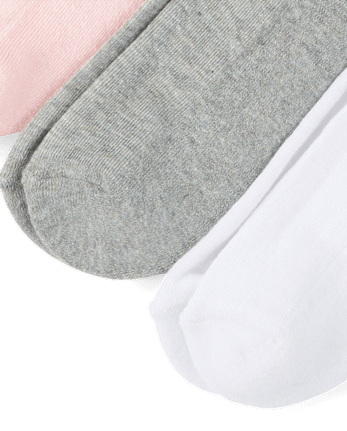 Lot de 6 paires de chaussettes mi-mollet rayées et rembourrées pour filles