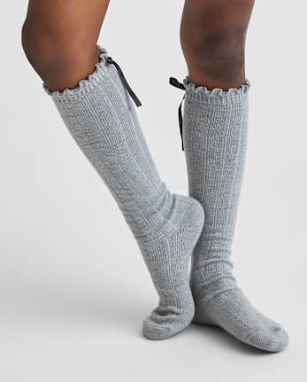 Girls Bow Boot Socks 2-Pack