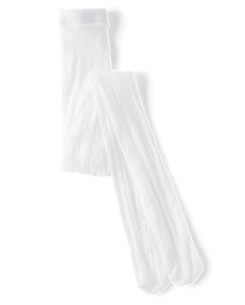 Girls Pointelle Lace Microfiber Tights