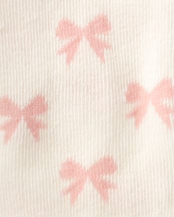 Collants à nœud pour bébé fille (lot de 2)