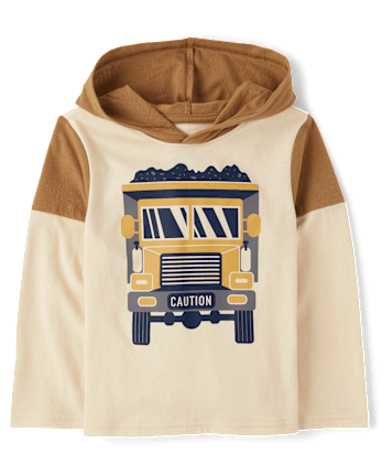 Baby And Toddler Boys Graphic Hooded Top