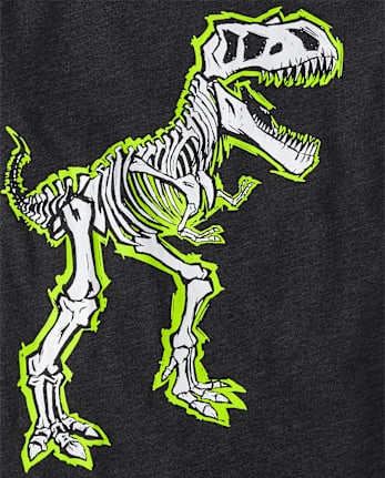 Boys Dino Skeleton Graphic Tee