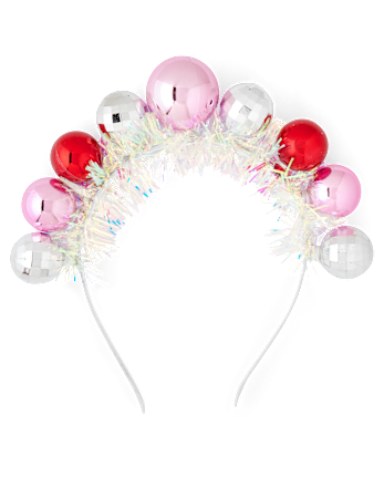 Girls Tinsel Ornament Headband