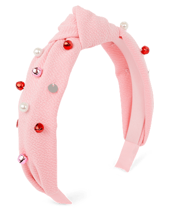 Girls Jingle Bell Top Knot Headband